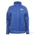 Dua baris Ripstop pongee fabric fleece Jacket